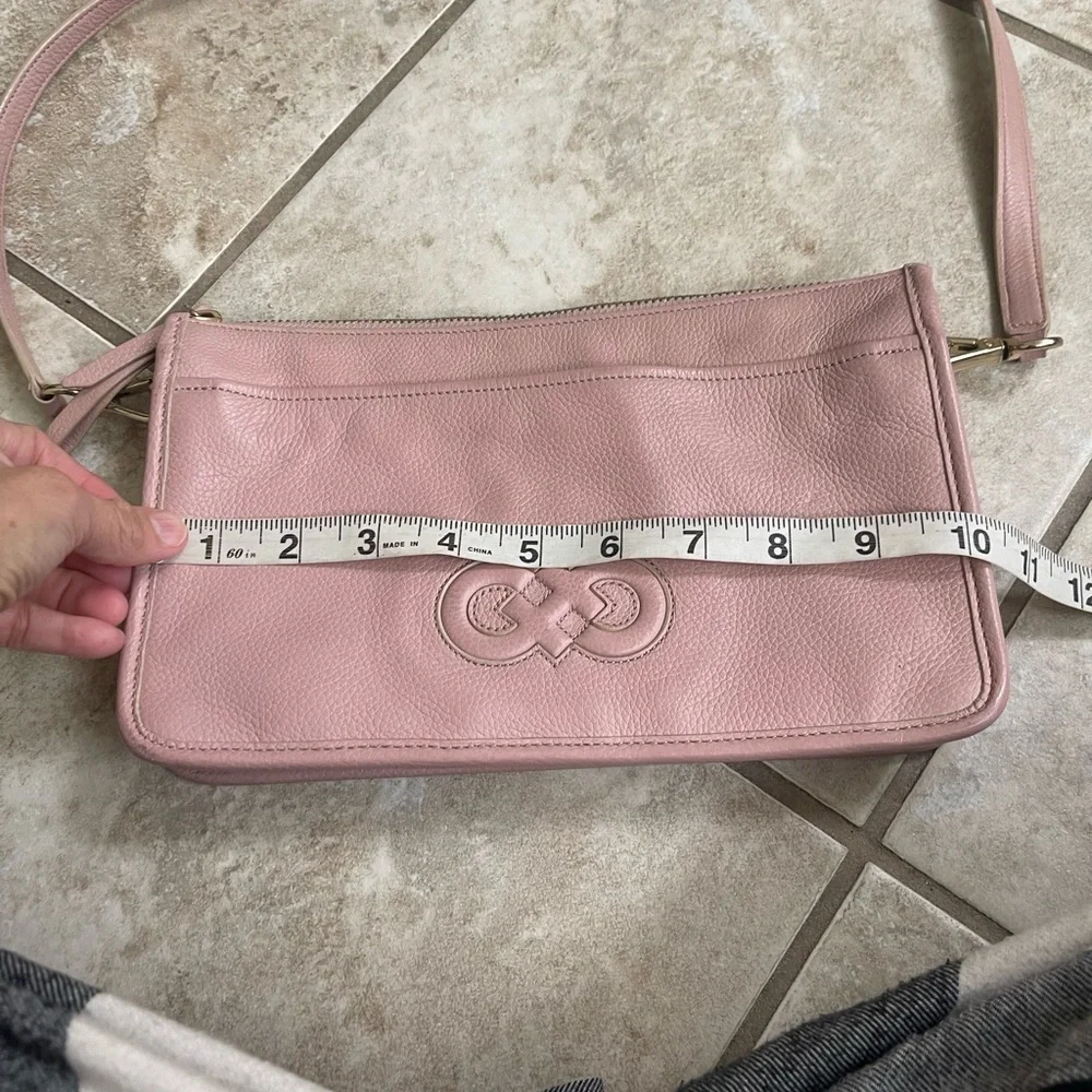 COLE‎ HAAN Shoulder bag Leather PNK CHO11158 pink Smooth Top Zip Pockets